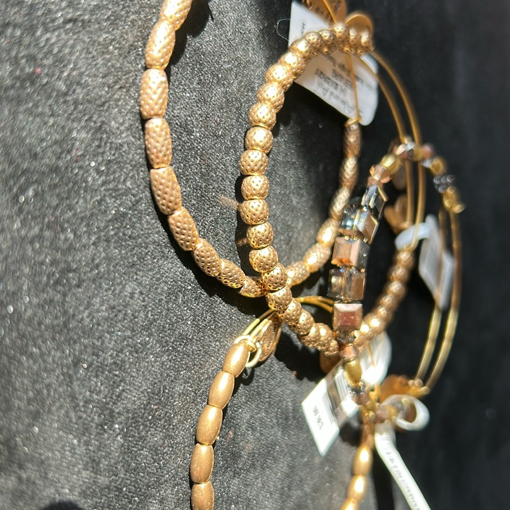 Gold tone bracelets